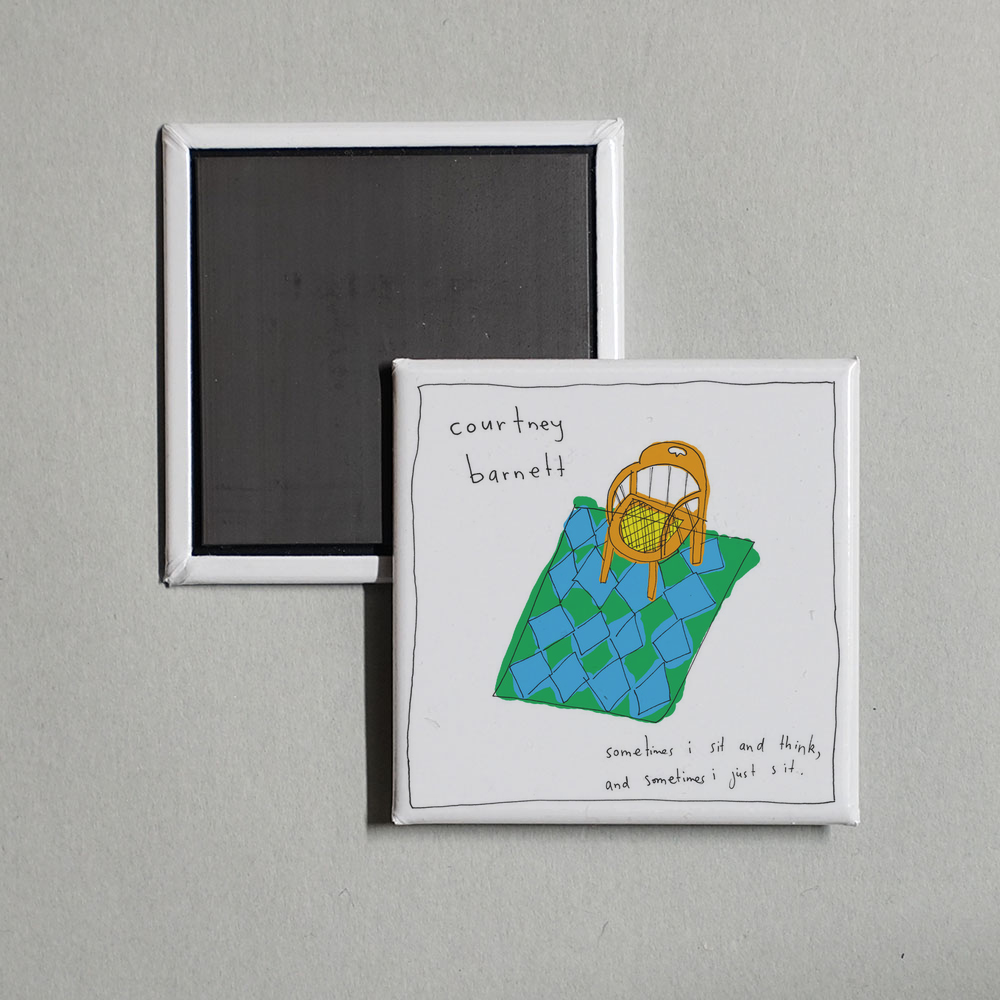 Courtney Barnett - Sometimes I Sit and Think, and Sometimes I Just Sit Album Cover Fridge Magnet