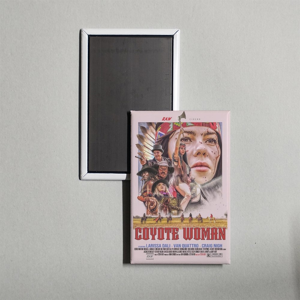 Coyote Woman Mini Movie Fridge Magnet
