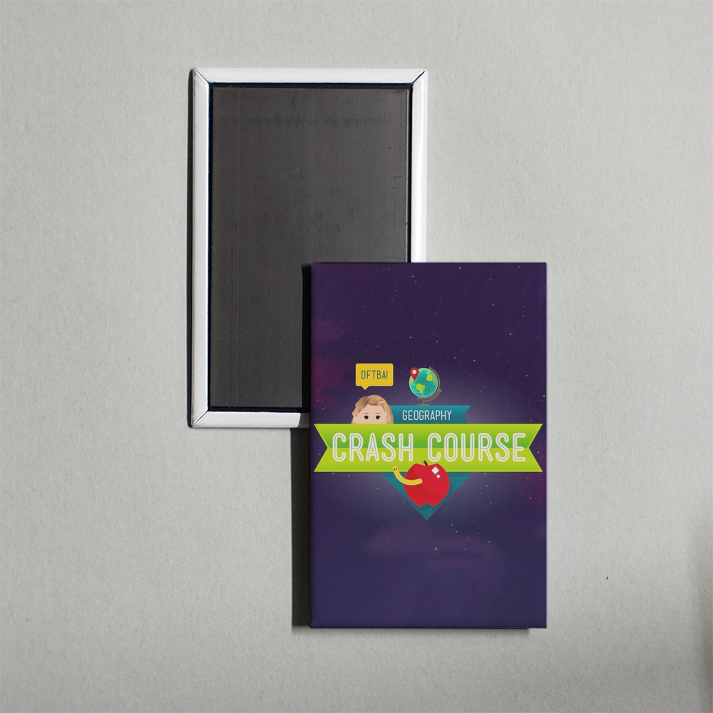 Crash Course Geography TV Show Fridge Magnet