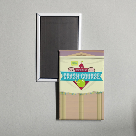 Crash Course U.S. Government and Politics TV Show Fridge Magnet