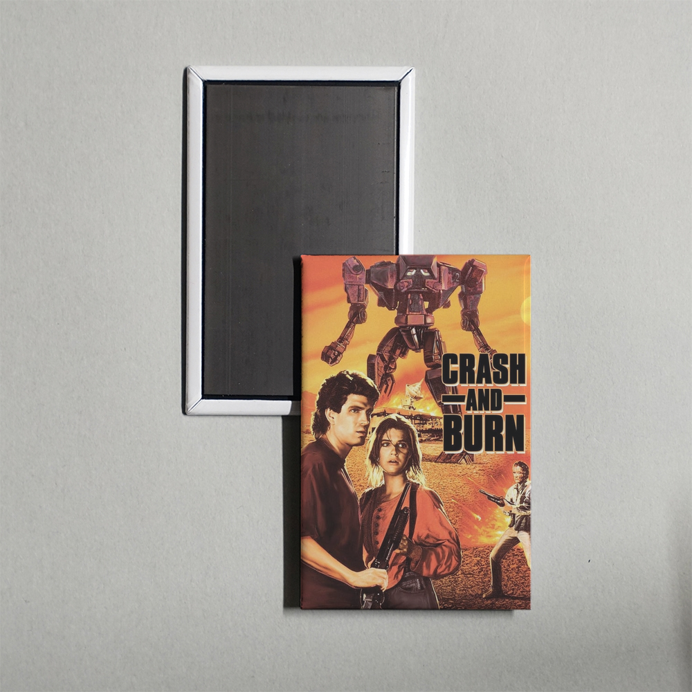 Crash and Burn Mini Movie Fridge Magnet