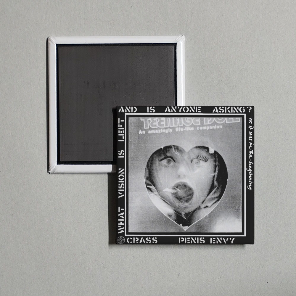Crass - Penis Envy Album Cover Fridge Magnet