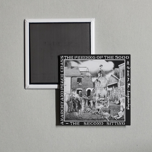 Crass - The Feeding of the Five Thousand (The Second Sitting) Album Cover Fridge Magnet