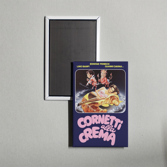 Cream Horn Mini Movie Fridge Magnet