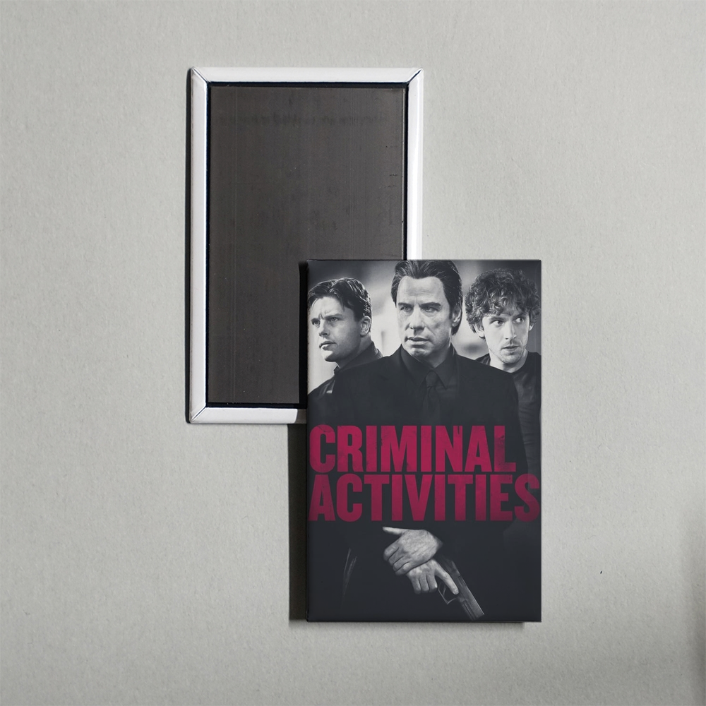 Criminal Activities Mini Movie Fridge Magnet