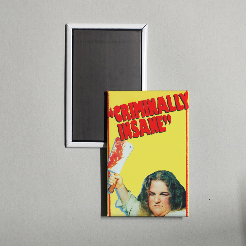 Criminally Insane Mini Movie Fridge Magnet