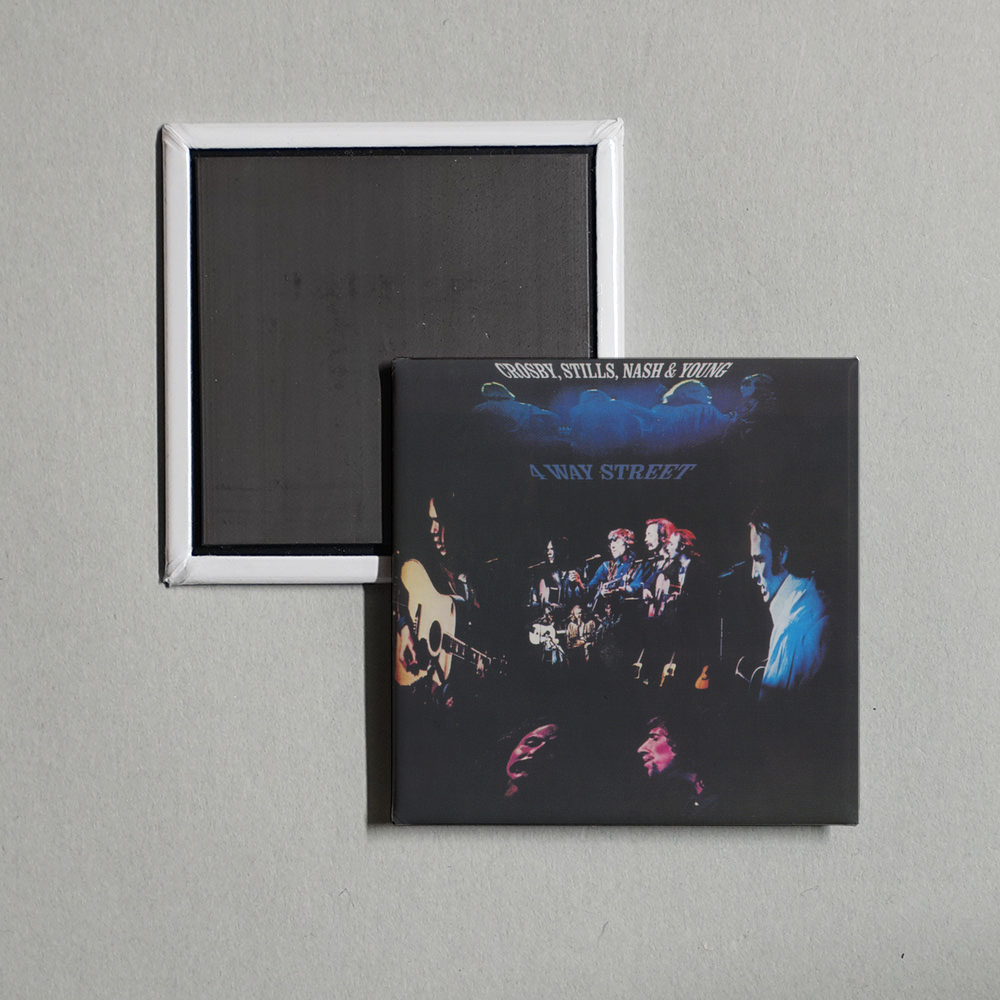 Crosby, Stills, Nash & Young - 4 Way Street Album Cover Fridge Magnet