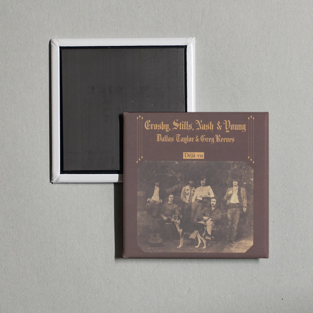 Crosby, Stills, Nash & Young - Deja Vu Album Cover Fridge Magnet