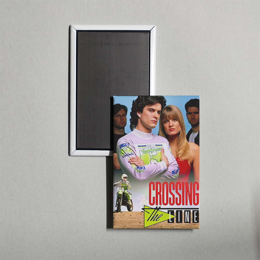 Crossing the Line Mini Movie Fridge Magnet