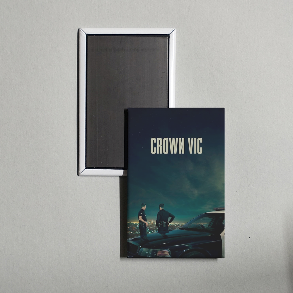 Crown Vic Mini Movie Fridge Magnet