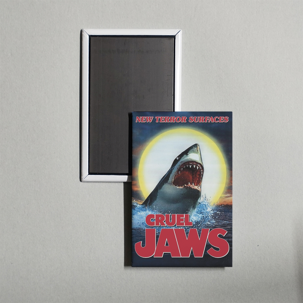 Cruel Jaws Mini Movie Fridge Magnet