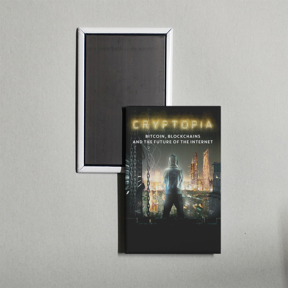 Cryptopia Bitcoin, Blockchains & the Future of the Internet Mini Movie Fridge Magnet