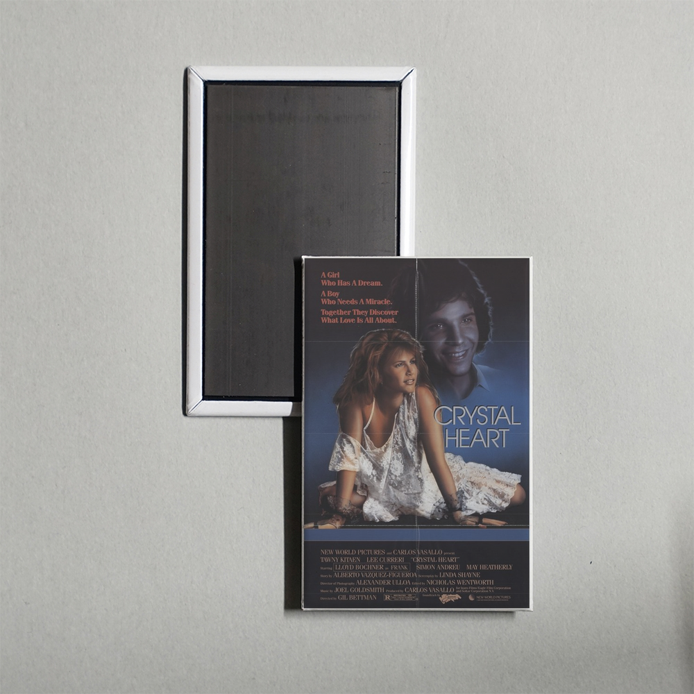 Crystal Heart Mini Movie Fridge Magnet