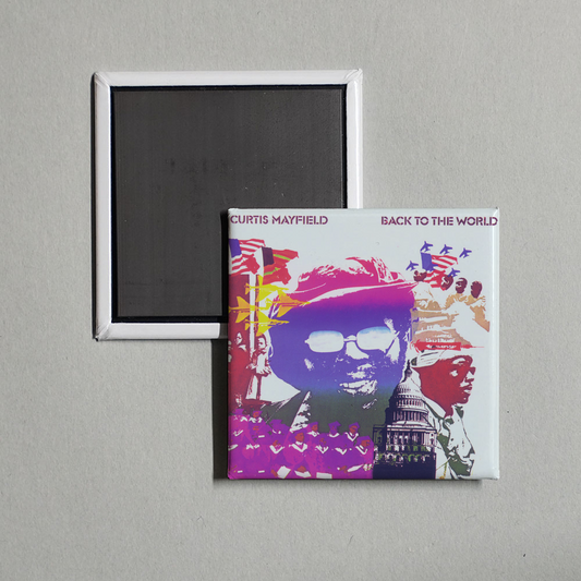 Curtis Mayfield - Back to the World Album Cover Fridge Magnet