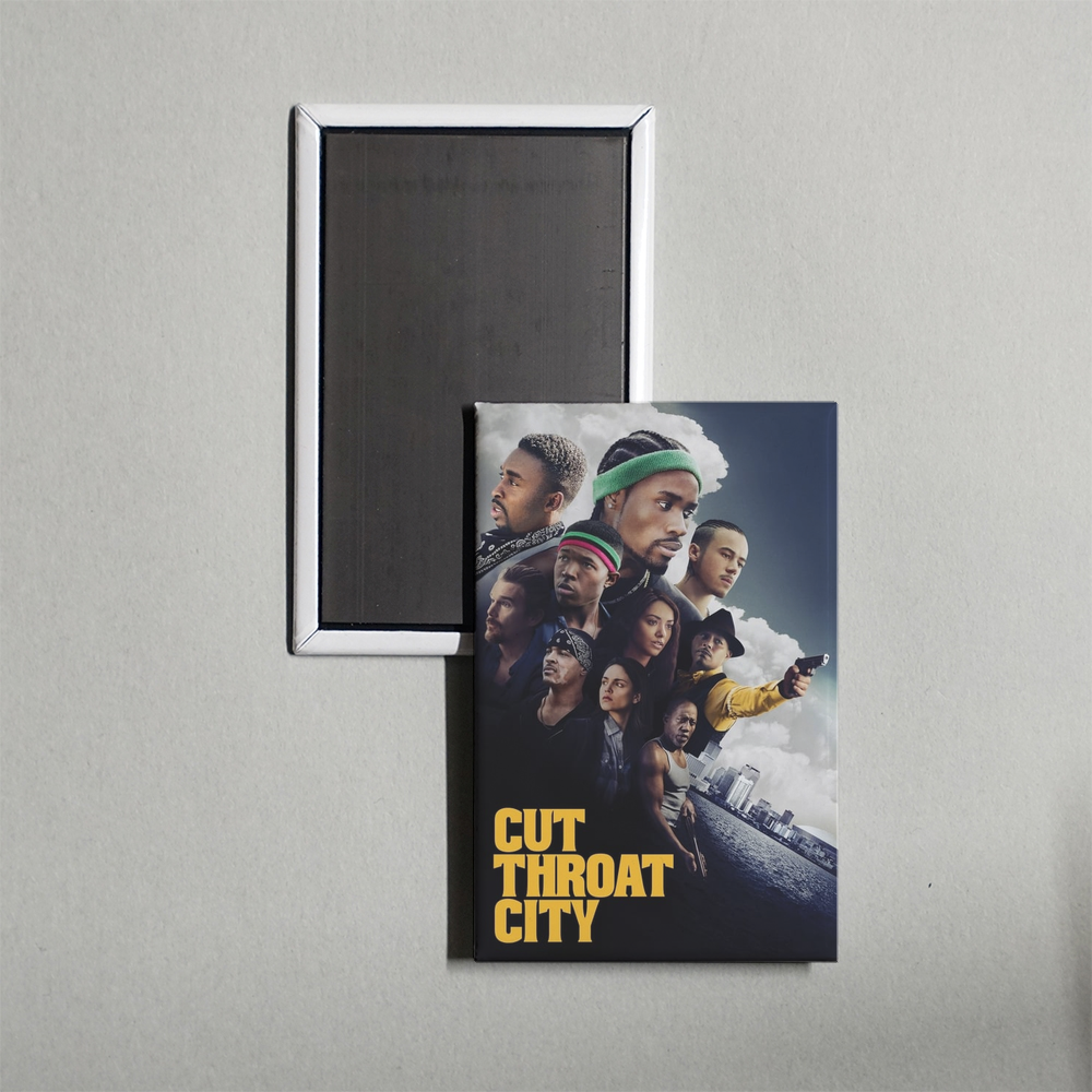 Cut Throat City Mini Movie Fridge Magnet