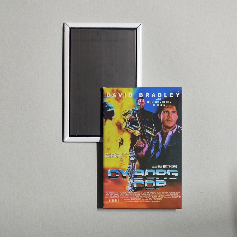 Cyborg Cop Mini Movie Fridge Magnet