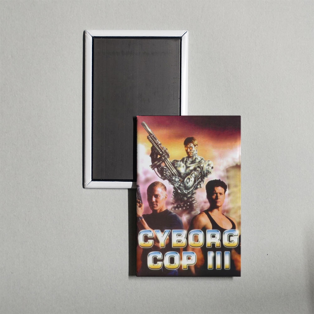 Cyborg Cop III Mini Movie Fridge Magnet
