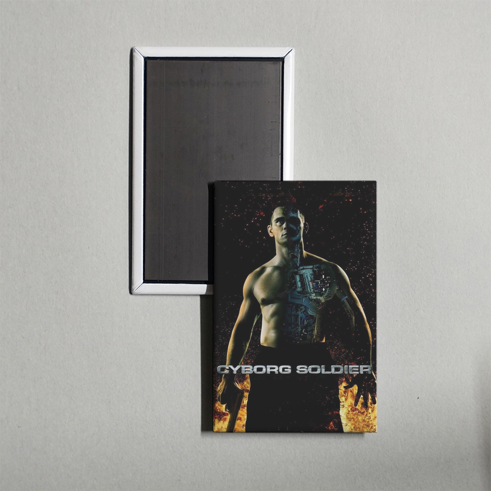 Cyborg Soldier Mini Movie Fridge Magnet