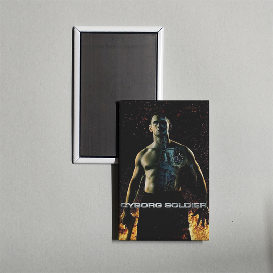 Cyborg Soldier Mini Movie Fridge Magnet