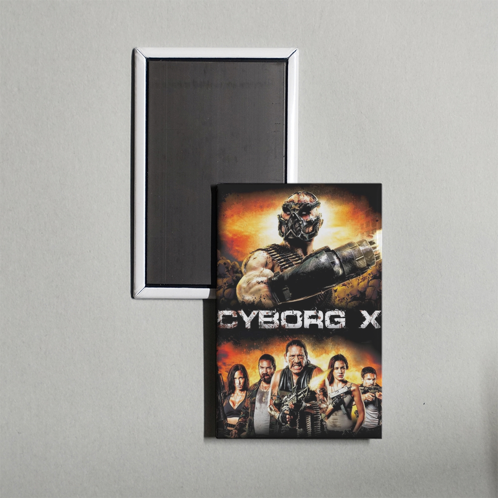 Cyborg X Mini Movie Fridge Magnet