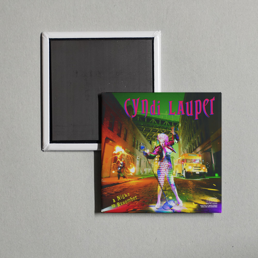 Cyndi Lauper - A Night To Remember Album Cover Fridge Magnet
