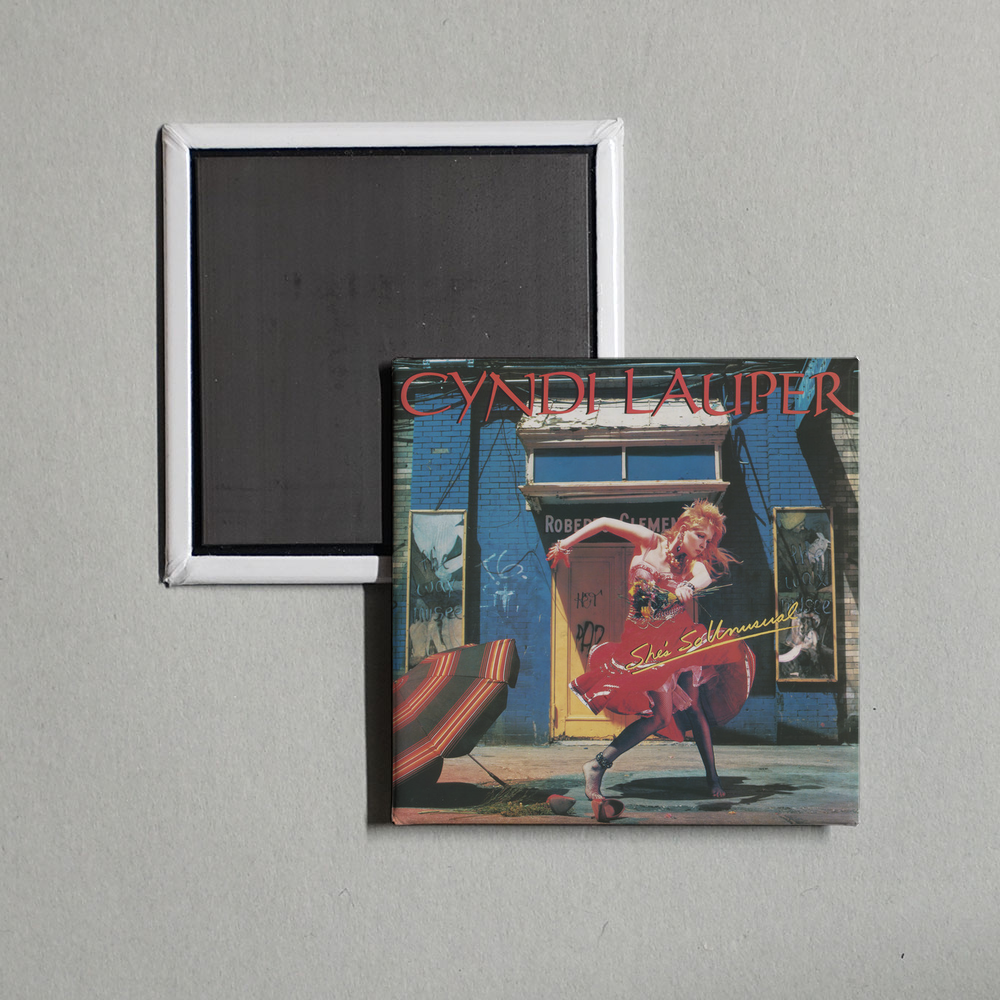 Cyndi Lauper - She's So Unusual Album Cover Fridge Magnet