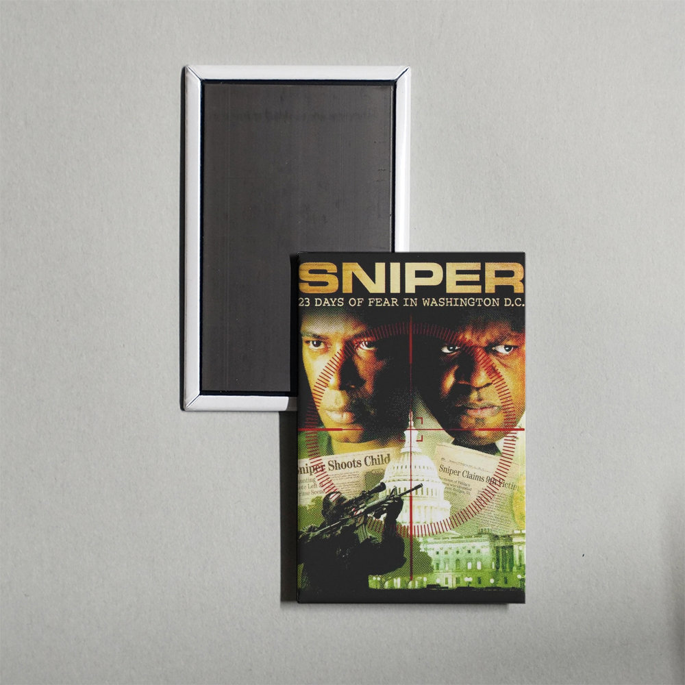 D.C. Sniper 23 Days of Fear Mini Movie Fridge Magnet