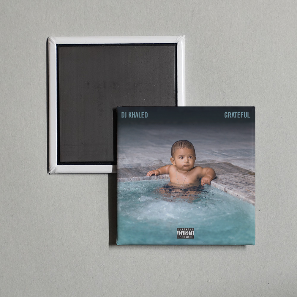 DJ Khaled - Grateful Album Cover Fridge Magnet