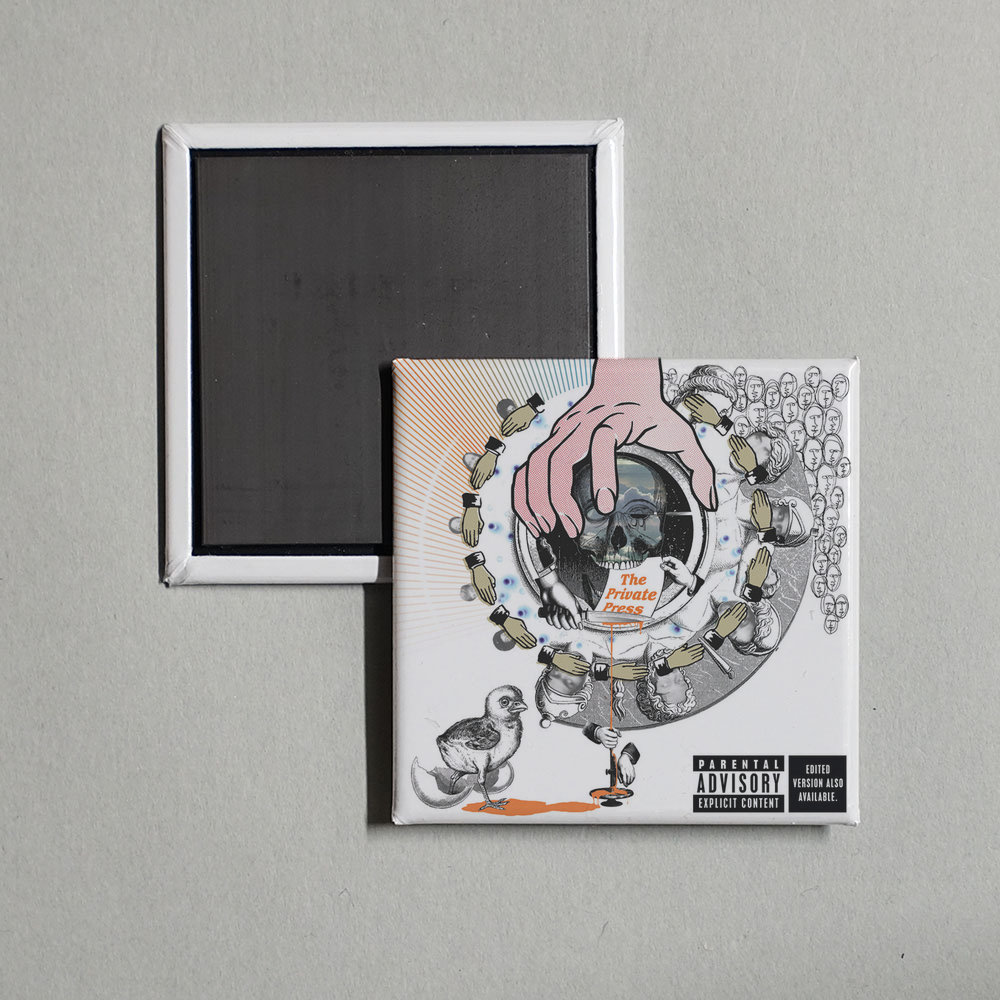 DJ Shadow - The Private Press Album Cover Fridge Magnet