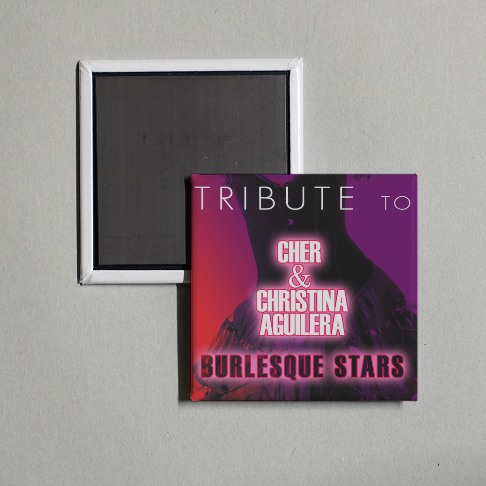 Déjà Vu - Tribute to Cher and Christina Aguilera Burlesque Stars Album Cover Fridge Magnet