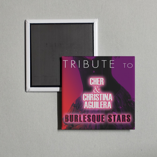 Déjà Vu - Tribute to Cher and Christina Aguilera Burlesque Stars Album Cover Fridge Magnet