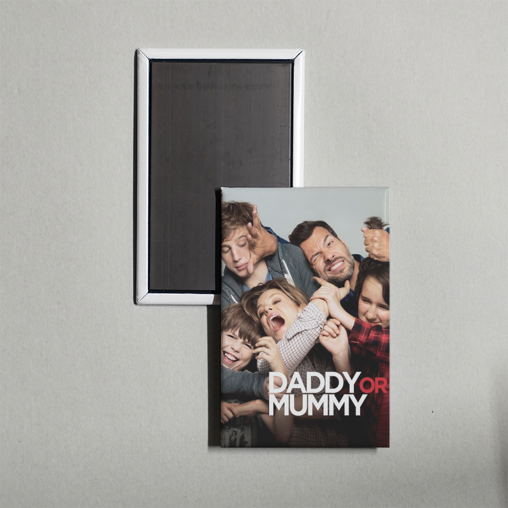 Daddy or Mommy Mini Movie Fridge Magnet