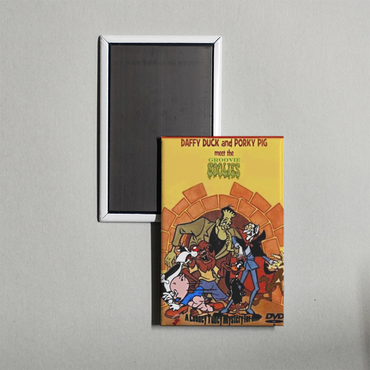 Daffy Duck and Porky Pig Meet the Groovie Goolies Mini Movie Fridge Magnet