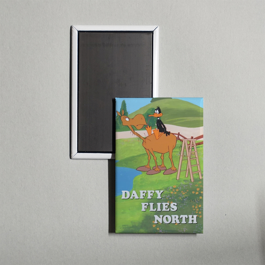 Daffy Flies North Mini Movie Fridge Magnet