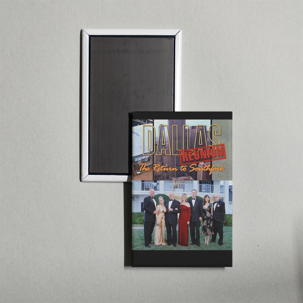 Dallas Reunion Return to Southfork Mini Movie Fridge Magnet