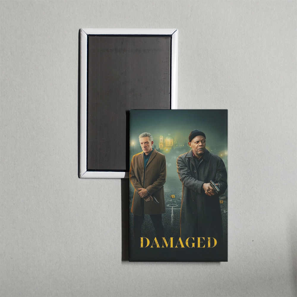 Damaged Mini Movie Fridge Magnet