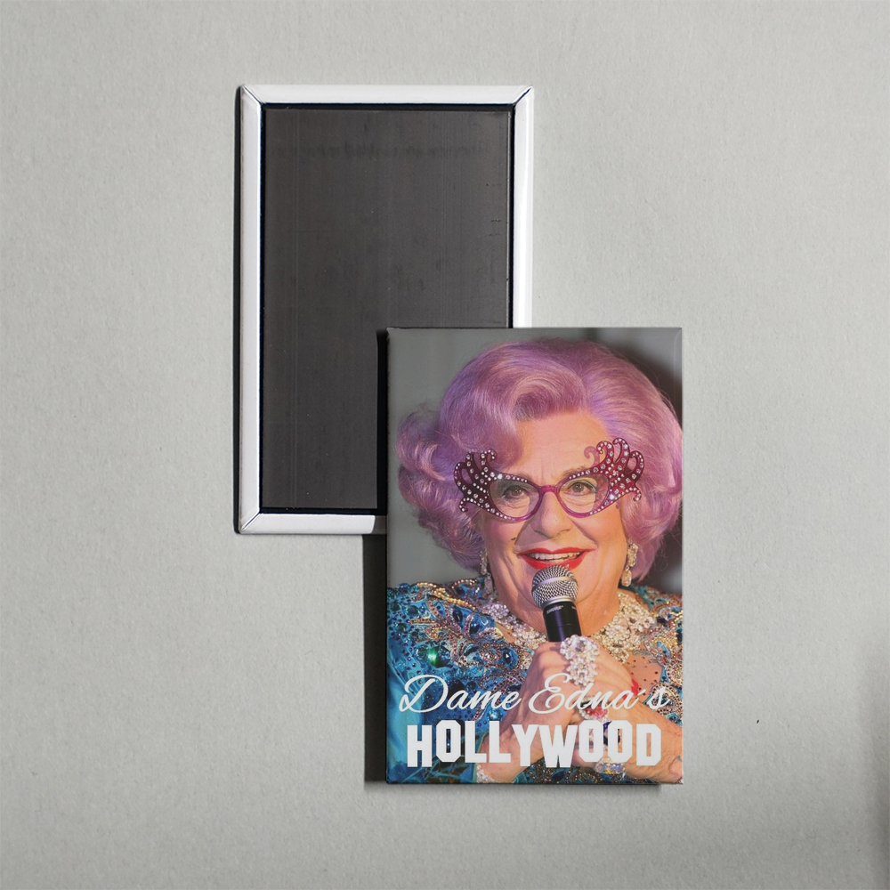 Dame Edna's Hollywood TV Show Fridge Magnet