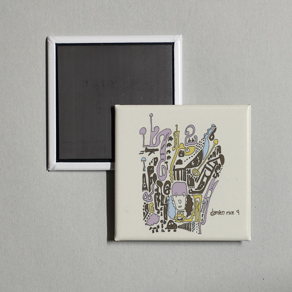 Damien Rice - 9 Album Cover Fridge Magnet