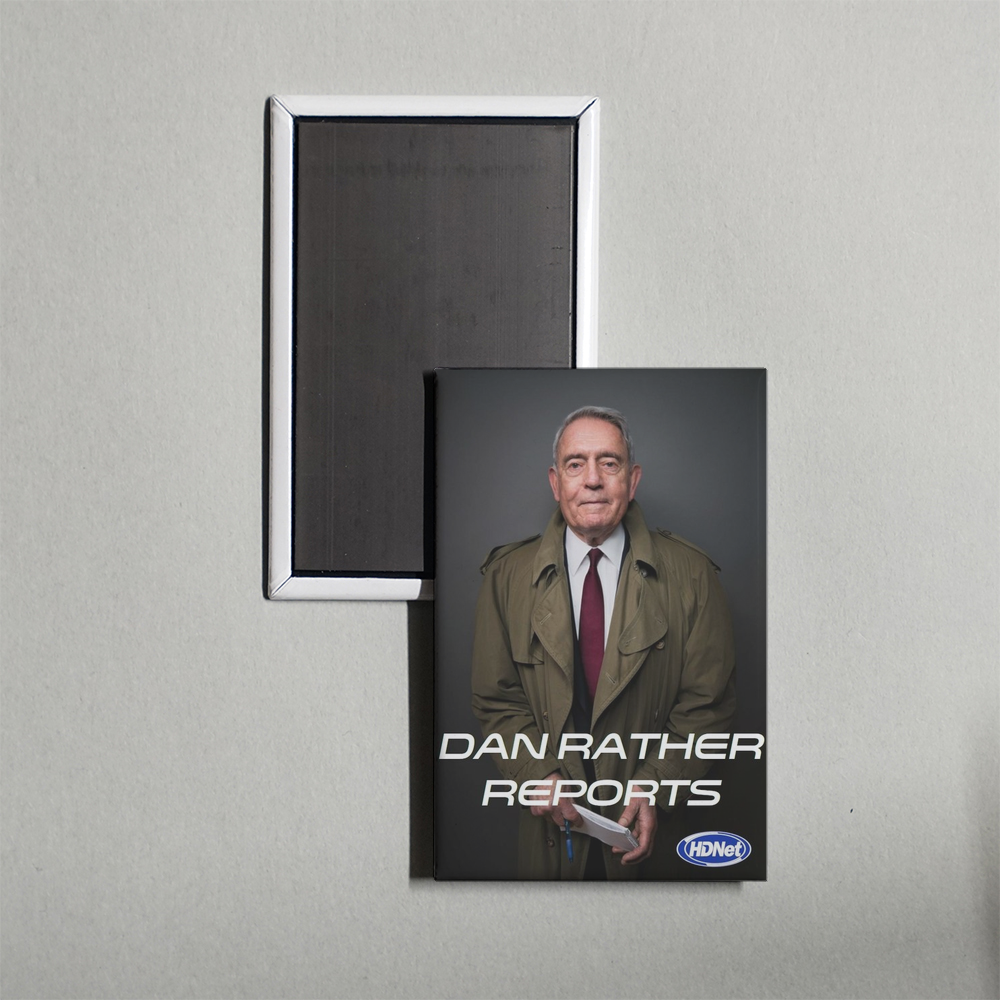 Dan Rather Reports TV Show Fridge Magnet