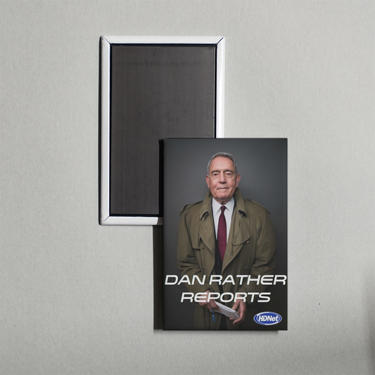 Dan Rather Reports TV Show Fridge Magnet