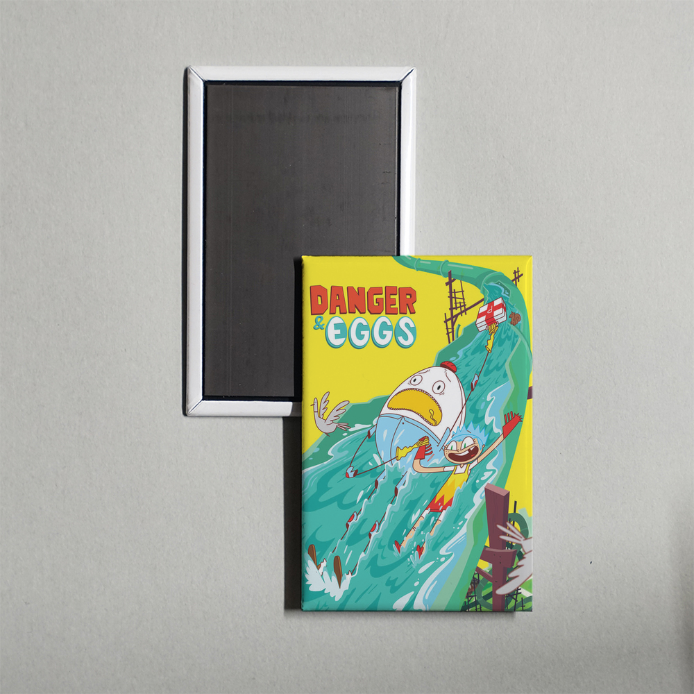Danger & Eggs TV Show Fridge Magnet