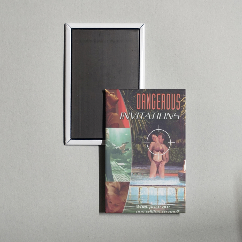 Dangerous Invitations Mini Movie Fridge Magnet