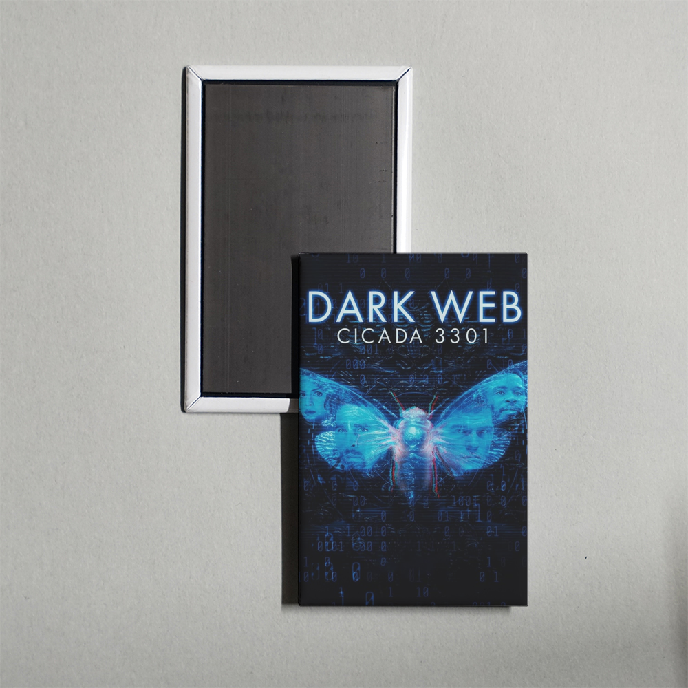 Dark Web Cicada 3301 Mini Movie Fridge Magnet