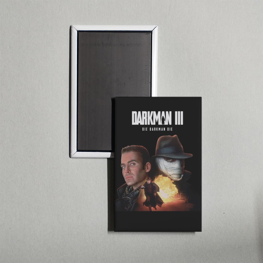 Darkman III Die Darkman Die Mini Movie Fridge Magnet