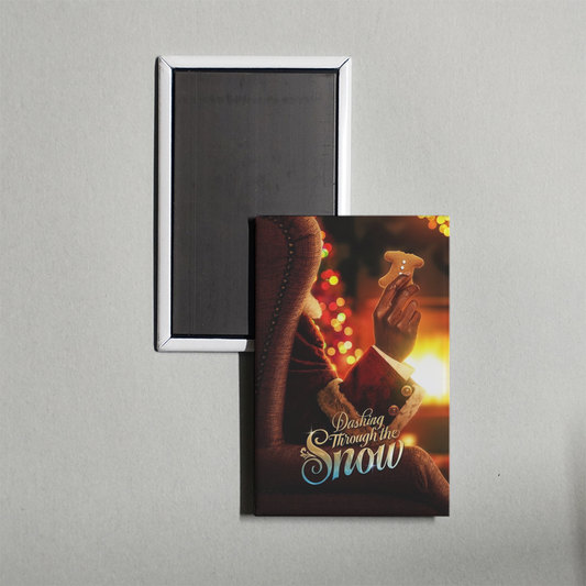 Dashing Through the Snow Mini Movie Fridge Magnet