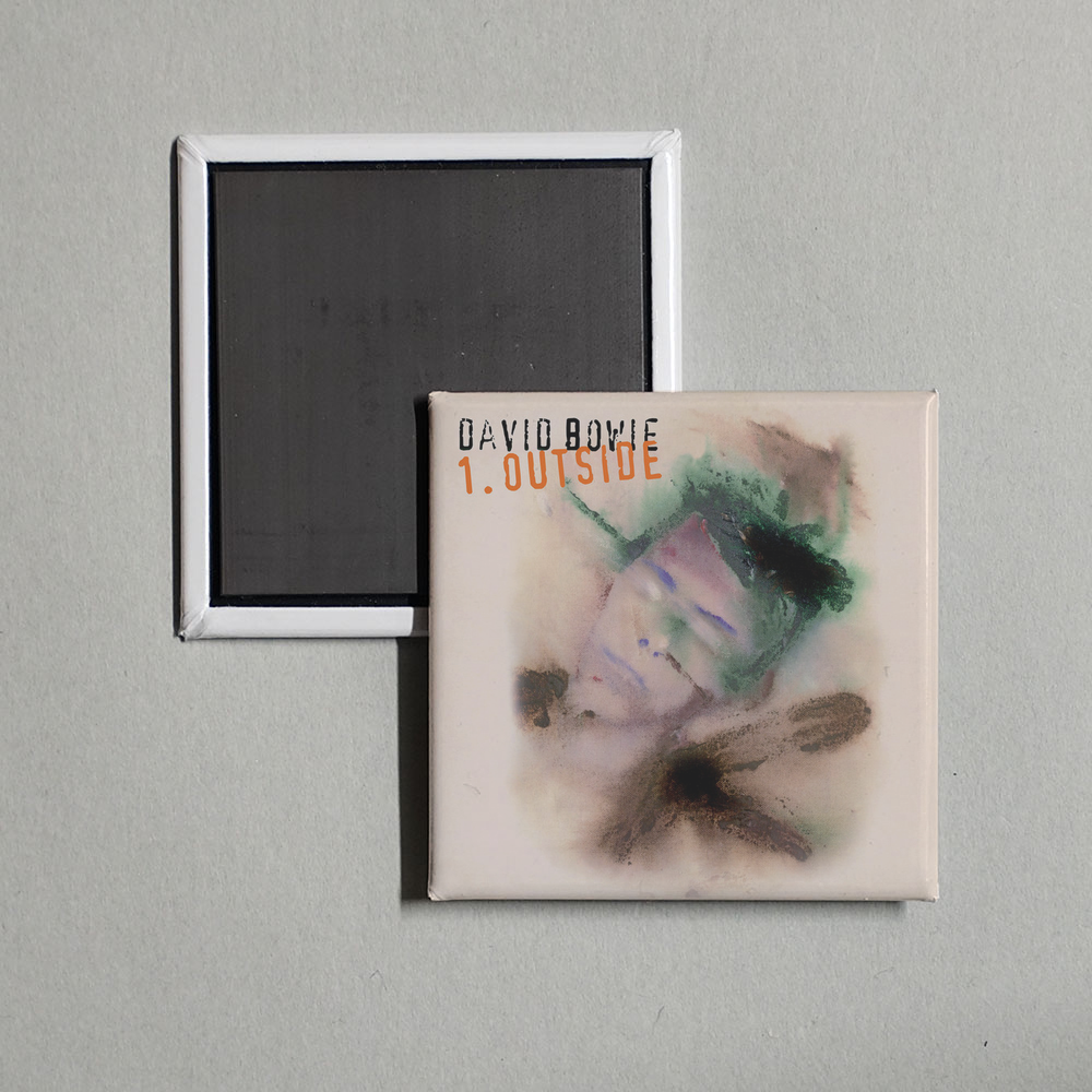 David Bowie - 1. Outside (The Nathan Adler Diaries A Hyper Cycle) Album Cover Fridge Magnet
