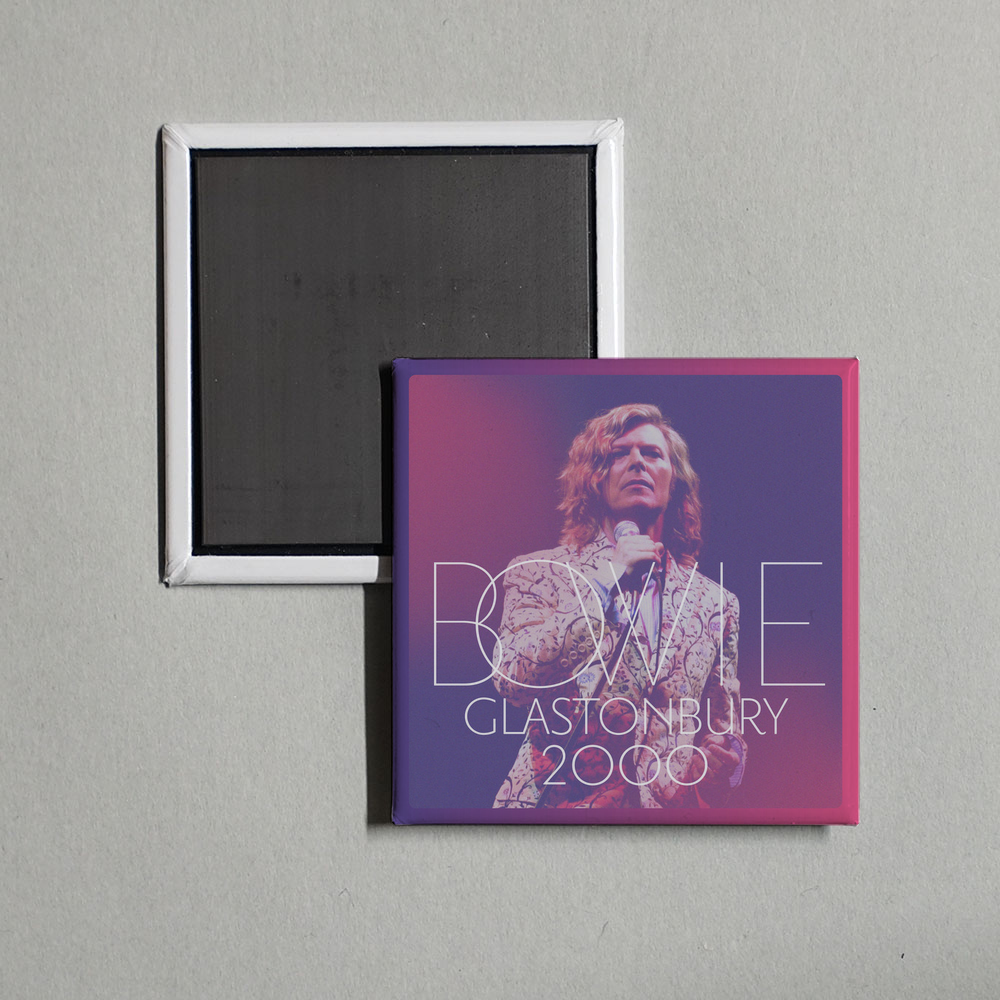 David Bowie - Glastonbury 2000 (Live) Album Cover Fridge Magnet