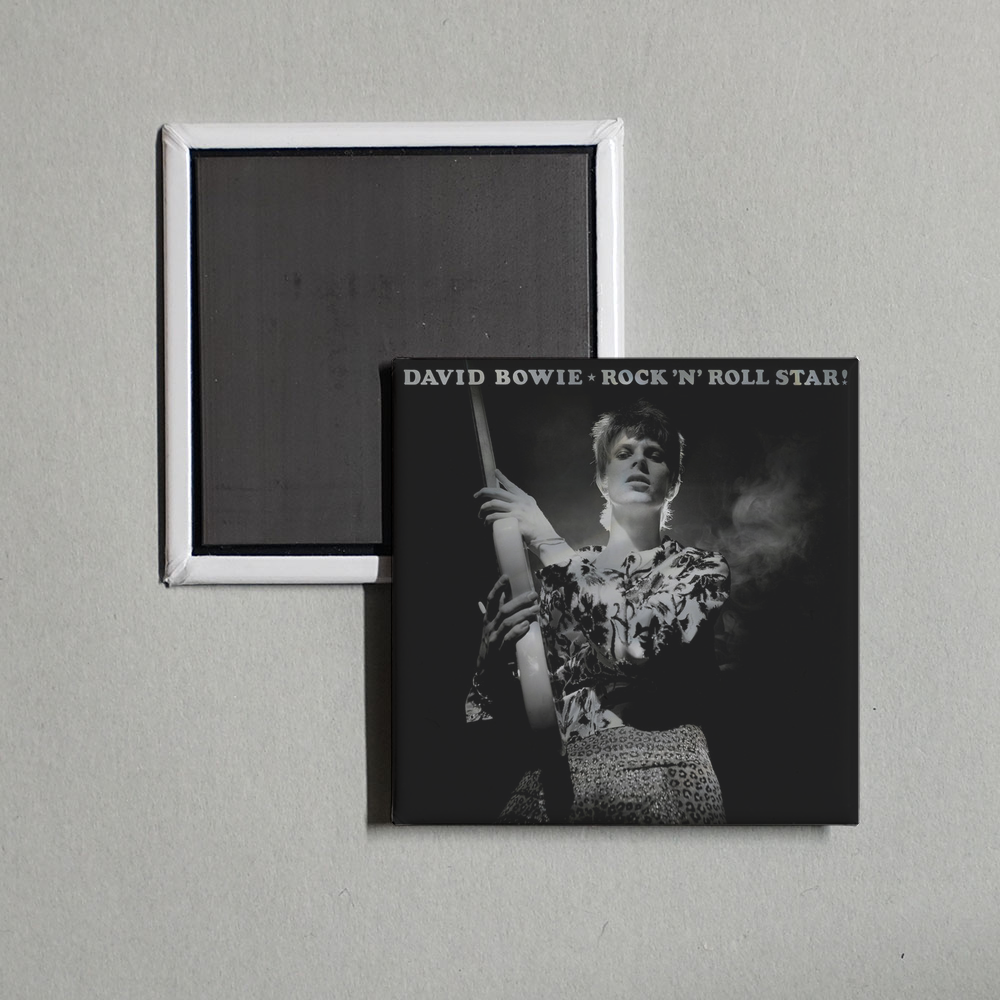 David Bowie - Rock 'n' Roll Star! Album Cover Fridge Magnet