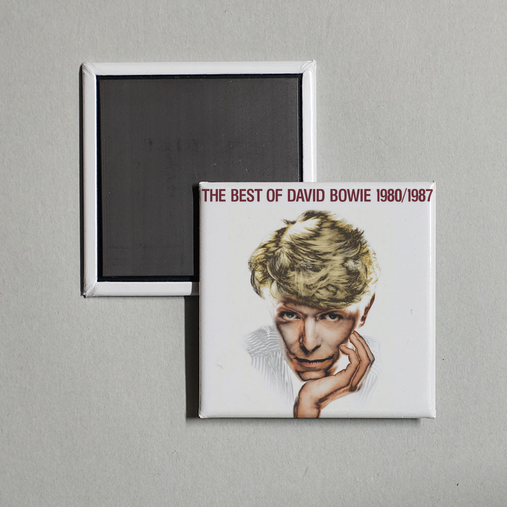 David Bowie - The Best of David Bowie 1980  1987 Album Cover Fridge Magnet