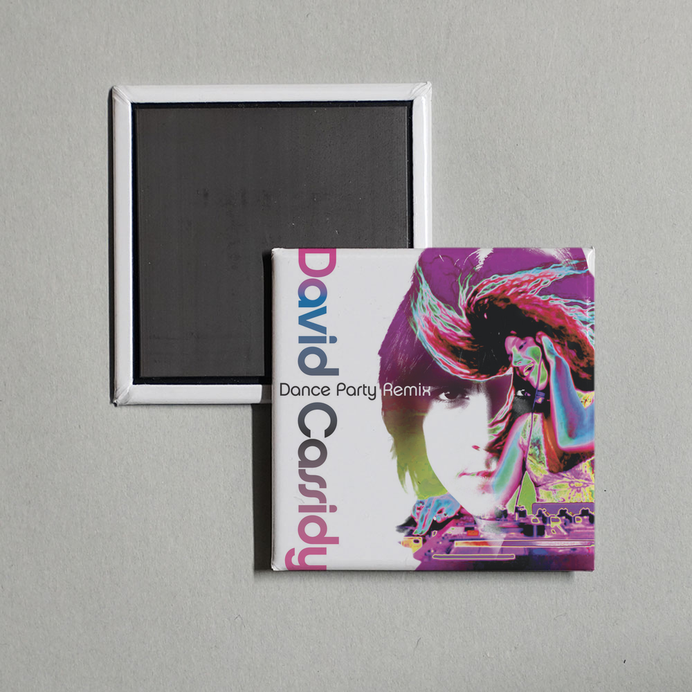 David Cassidy - Dance Party Remix Album Cover Fridge Magnet